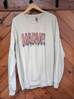 Marvel Cream Crewneck Sweatshirt
